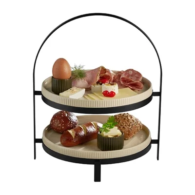 APS THE GRID Metal Serving Rack Black 295x265mm - Image 2