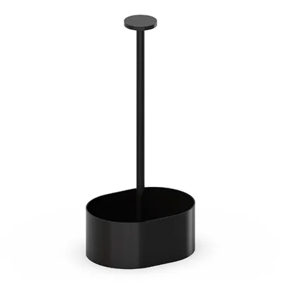 APS THE GRID Stainless Steel Cruet Black 145x105x300mm - Image 2