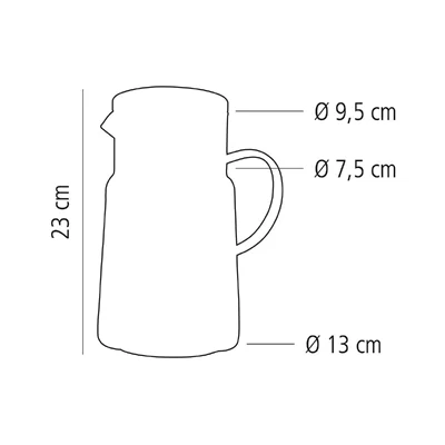 APS Glass Jug 2Ltr - Image 4