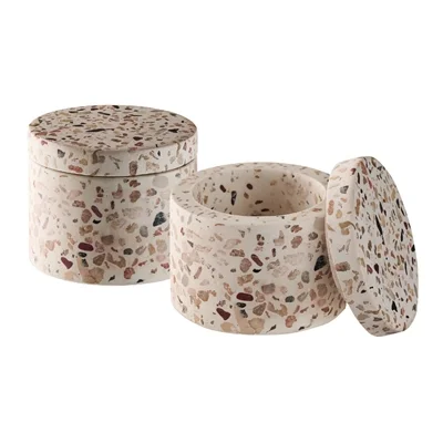 APS TERRAZZO Concrete Containers 40ml (2 Pack) - Image 2