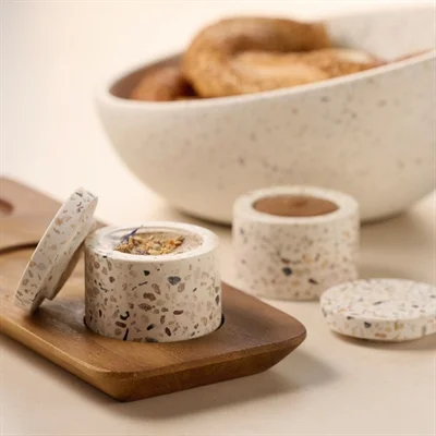 APS TERRAZZO Concrete Containers 40ml (2 Pack) - Image 5