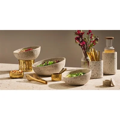 APS TERRAZZO Concrete Bowl 220mm - Image 2
