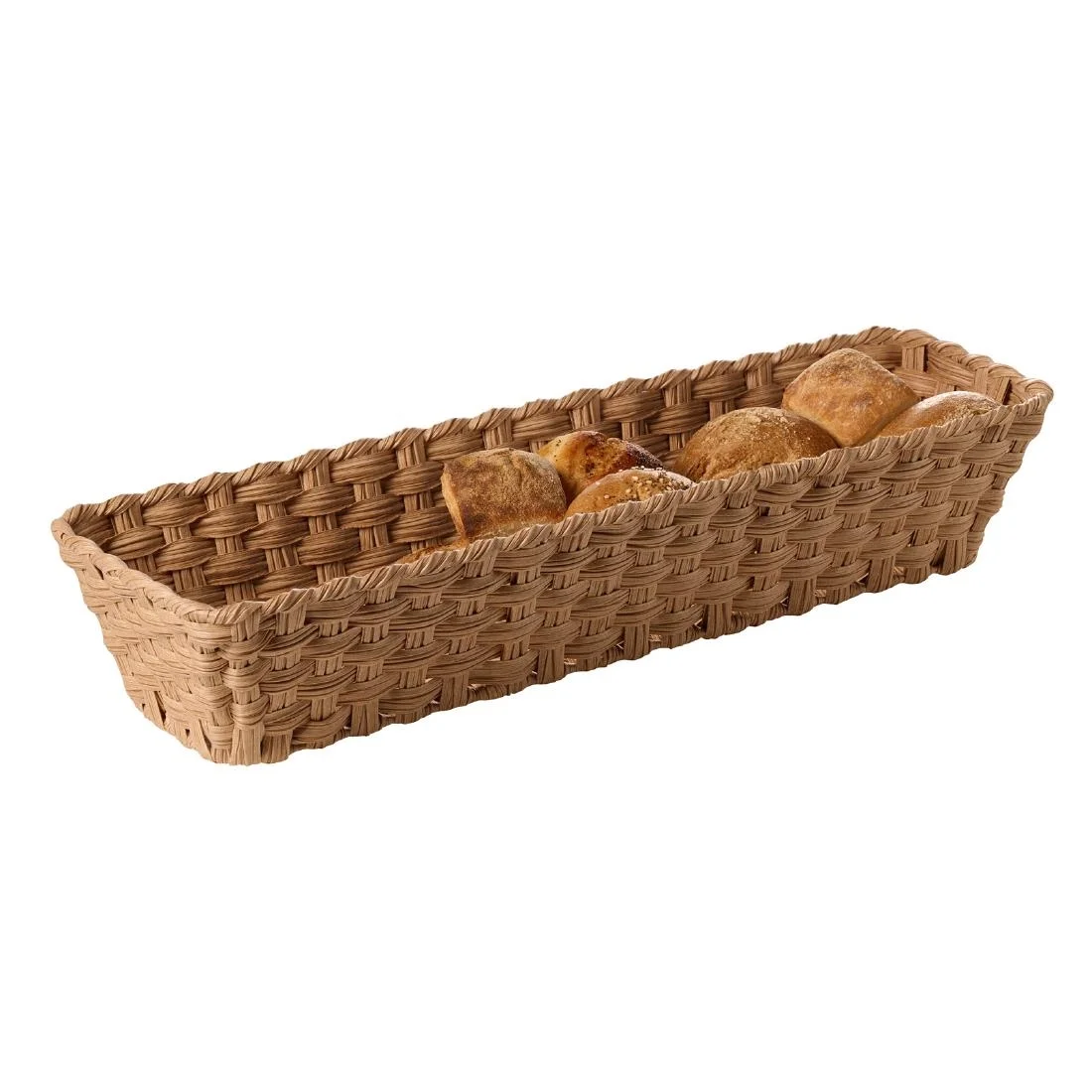 APS TWIRL Brown Basket GN 2/4 530x162mm - Image 2