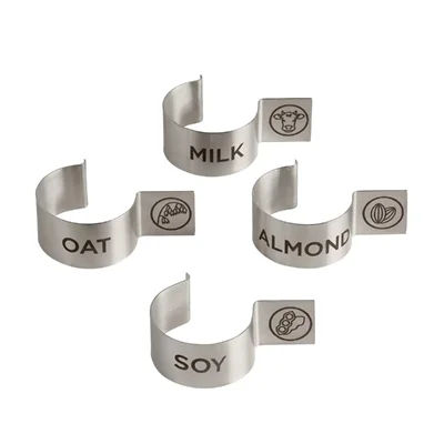 APS Stainless Steel Carafe Label Clips (4 Pack) - Image 5
