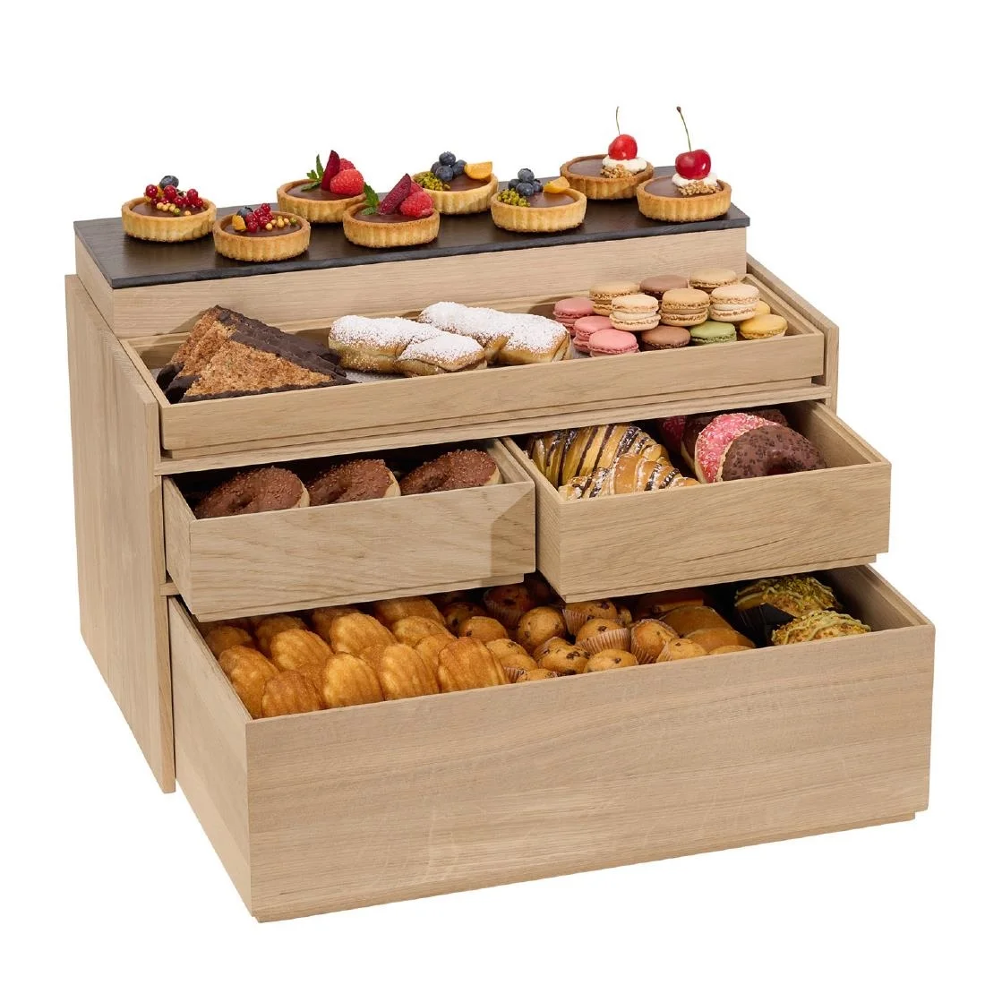APS VALO Buffet Stand Wood 555x320mm - Image 2