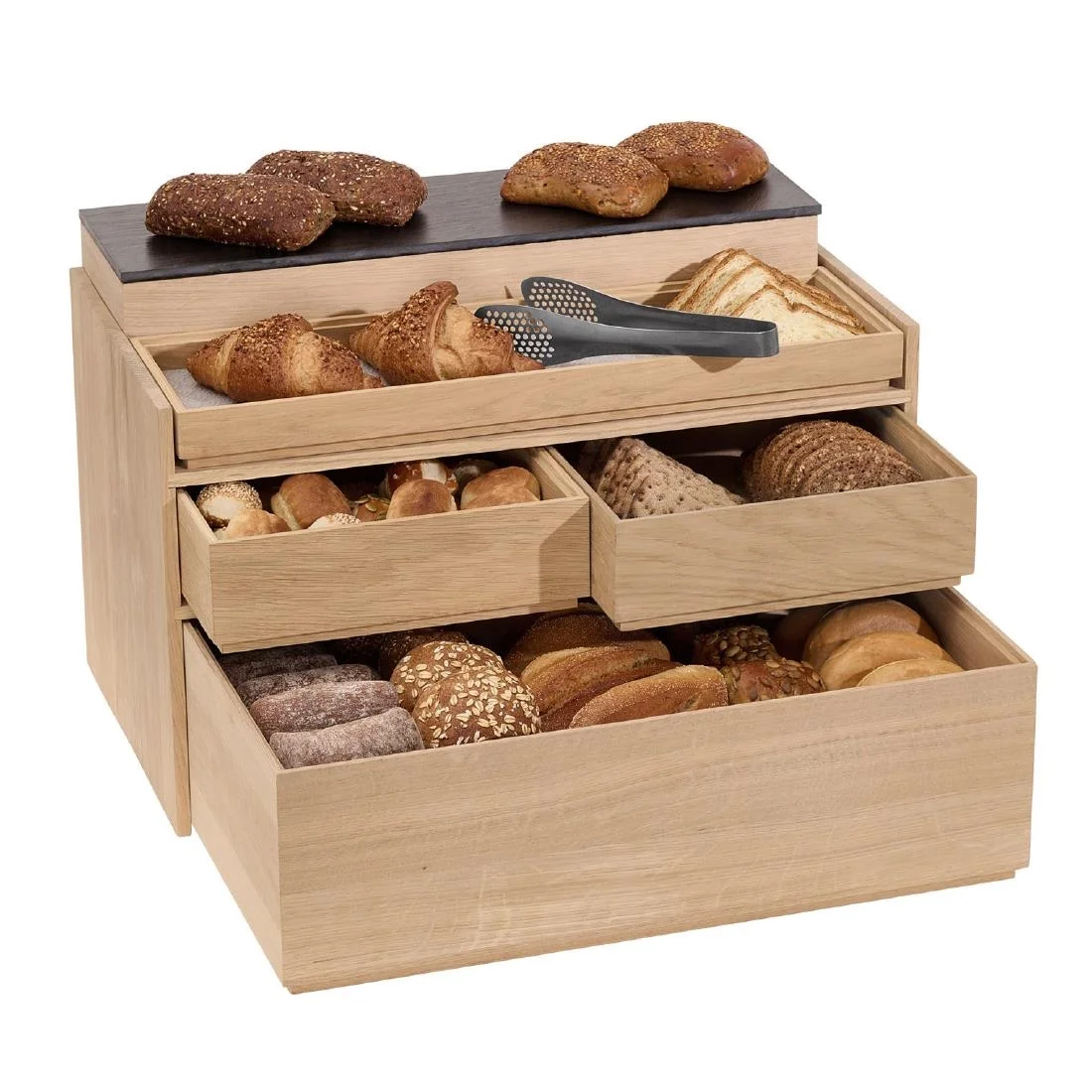 APS VALO Buffet Stand Wood 555x320mm - Image 3