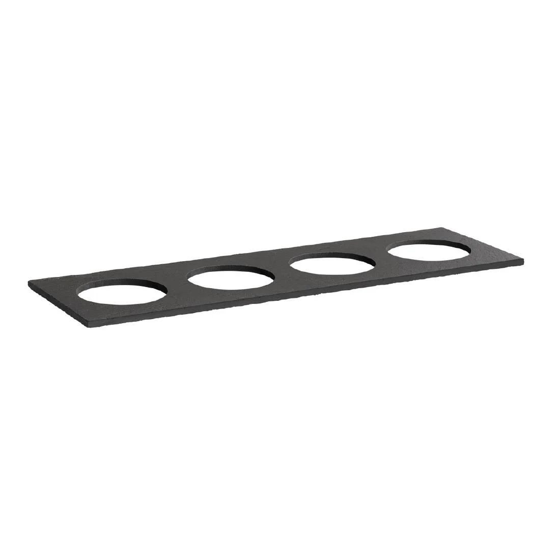 APS Natural Slate Tray Circle GN 2/4 530x162mm - Image 3