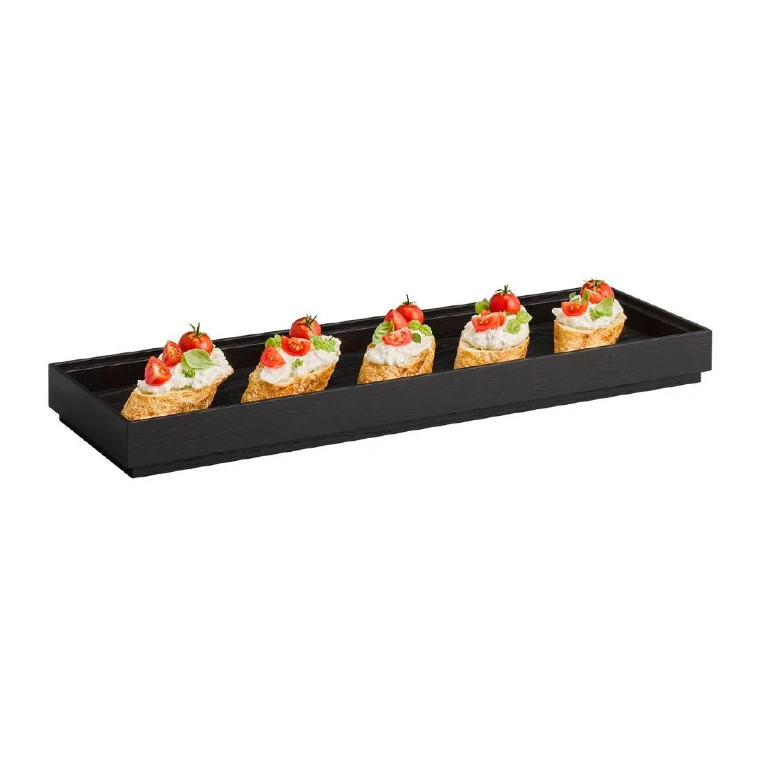 APS VALO Wooden Box Black GN 2/4 45x530x162mm - Image 4