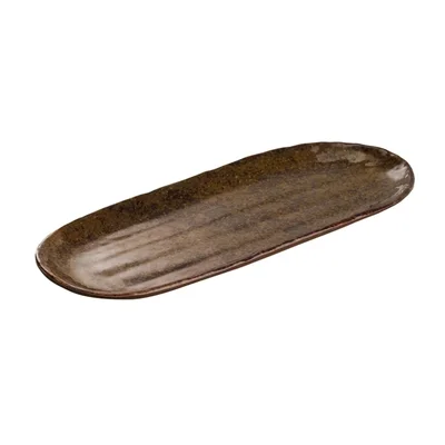APS UMI Rectangular Tray/Sushi Board Brown 285x115mm - Image 3