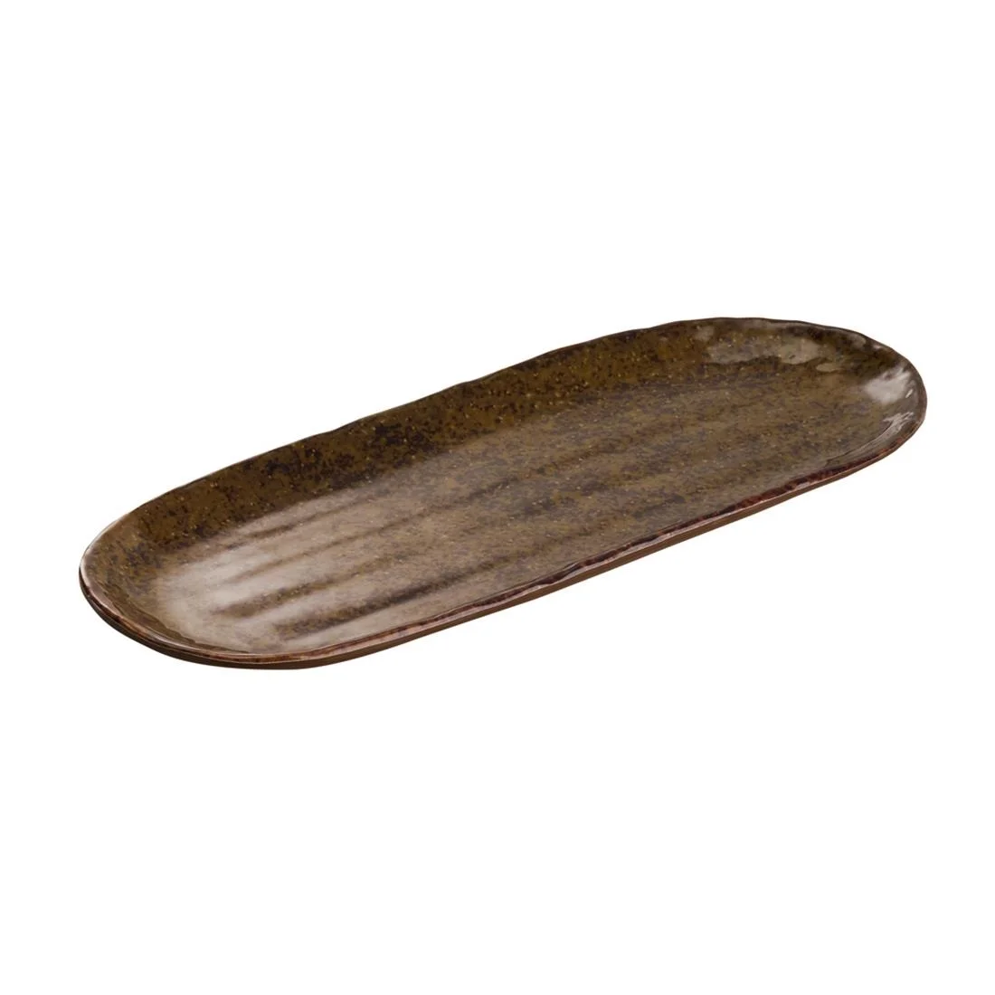 APS UMI Rectangular Tray/Sushi Board Brown 285x115mm - Image 2