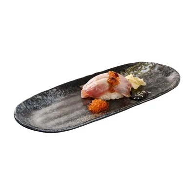 APS UMI Rectangular Tray/Sushi Board Black 285x115mm - Image 2