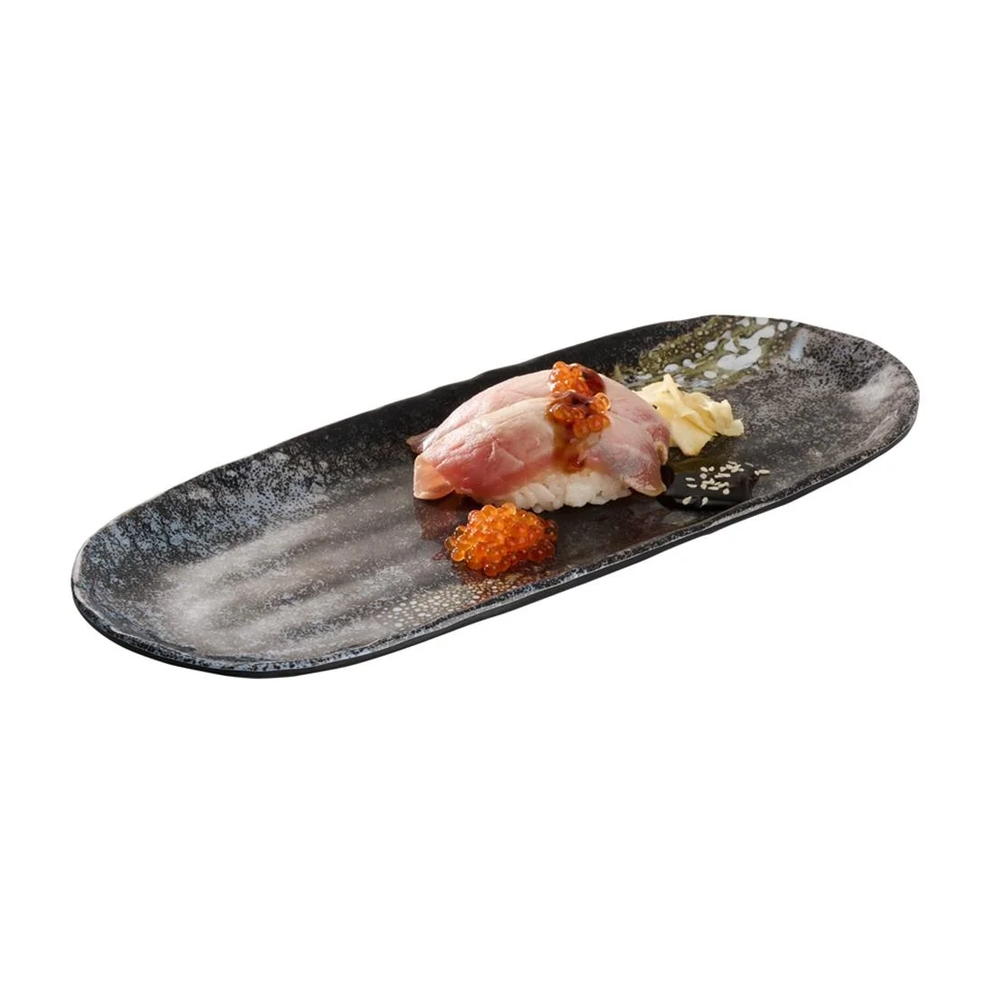 APS UMI Rectangular Tray/Sushi Board Black 285x115mm - Image 3
