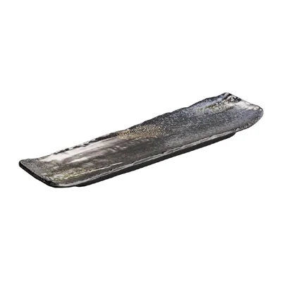 APS UMI Rectangular Tray/Sushi Board Black 350x100mm - Image 3