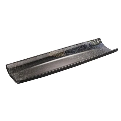 APS UMI Rectangular Tray/Sushi Board Black 410x130mm - Image 3