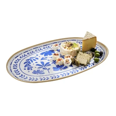 APS FLORYN Melamine Tray White & Blue GN 1/1 530x325mm - Image 2