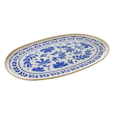 APS FLORYN Melamine Tray White & Blue GN 1/1 530x325mm - Image 3