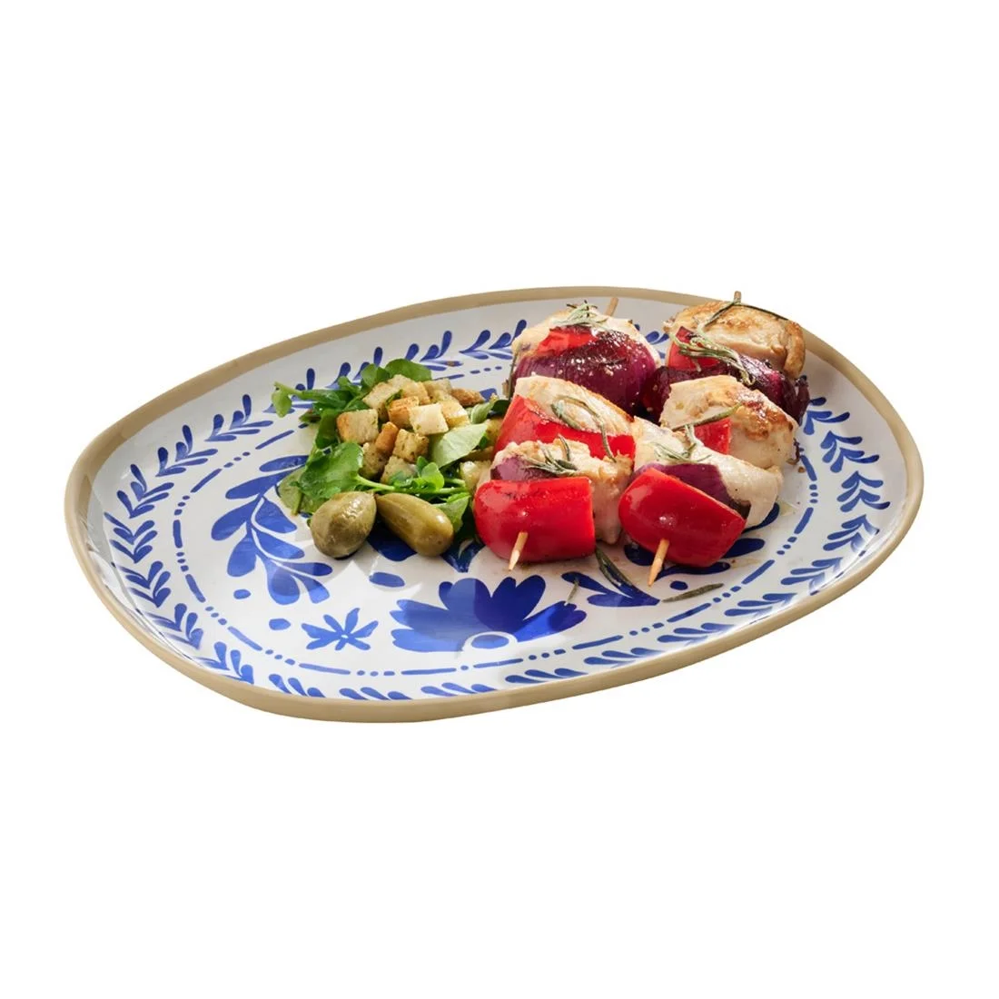 APS FLORYN Melamine Tray White & Blue GN 1/2 325x265mm - Image 3