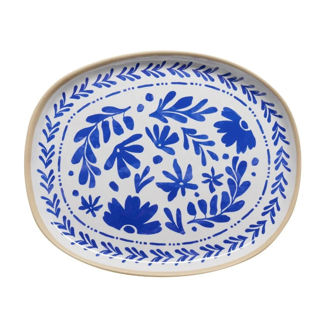 APS FLORYN Melamine Tray White & Blue GN 1/2 325x265mm