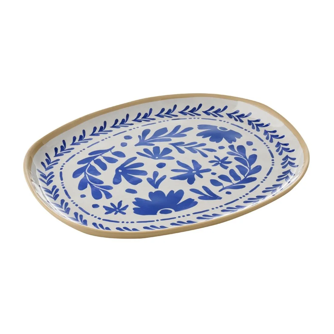 APS FLORYN Melamine Tray White & Blue GN 1/2 325x265mm - Image 2