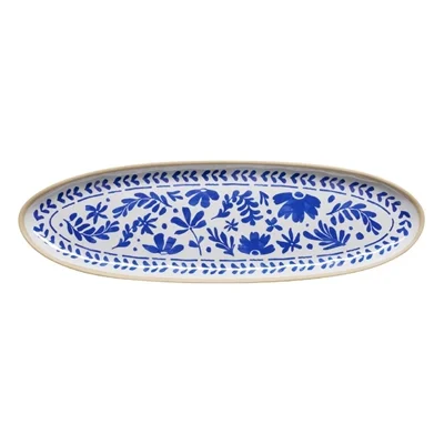 APS FLORYN Melamine Tray White & Blue GN 2/4 530x162mm - Image 3