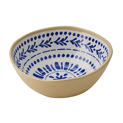 APS FLORYN Melamine Bowl White & Blue 160mm - Image 3