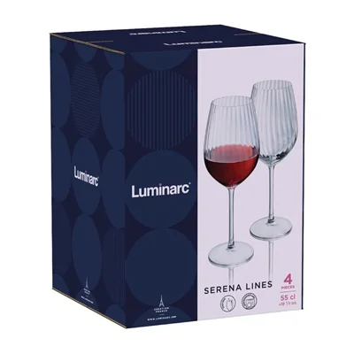 Luminarc Serena Lines Wine Glasses 550ml (16 Pack) - Image 6