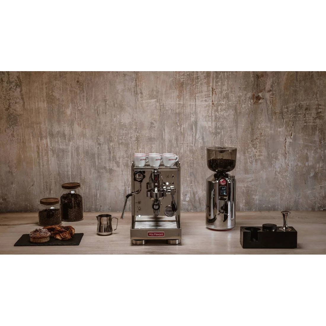 La Pavoni Mini Cellini Semi-Professional Coffee Machine Stainless Steel - Image 4