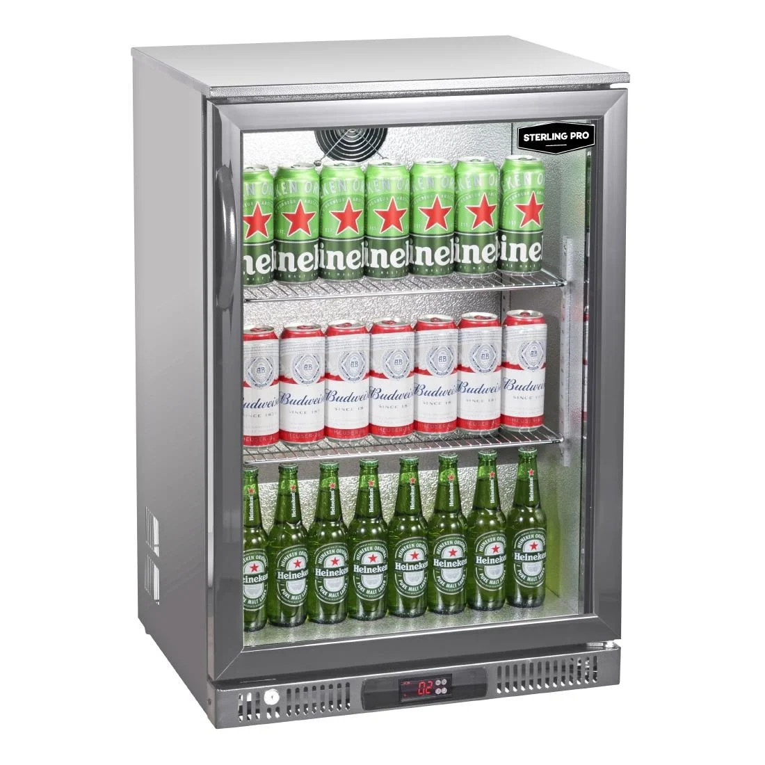 Sterling Pro Green Single Door Bottle Cooler SP1LO-OUT-STS - Image 2