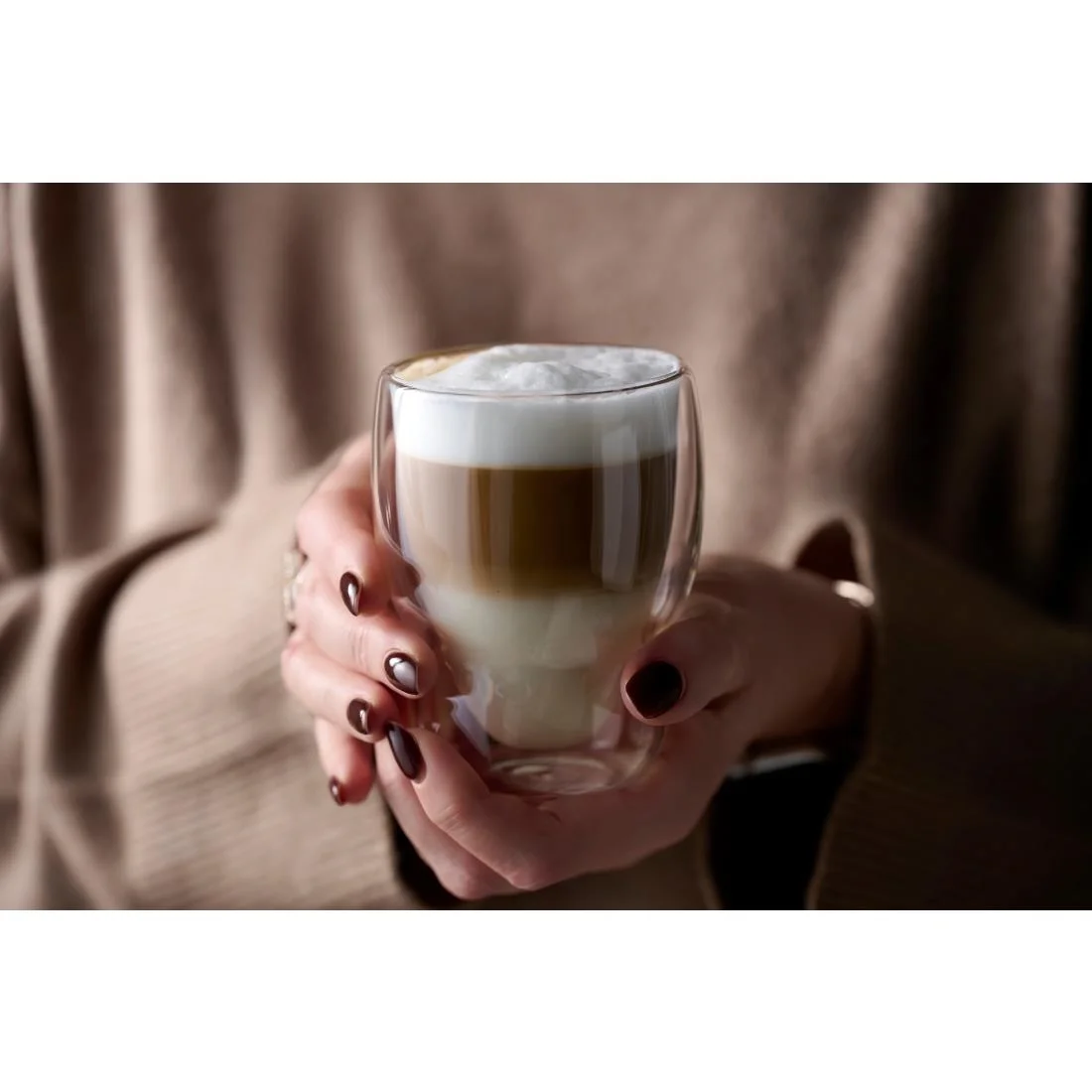 Luigi Bormioli Globe Double-Walled Cappuccino/Tea Cups 230ml (12 Pack) - Image 5