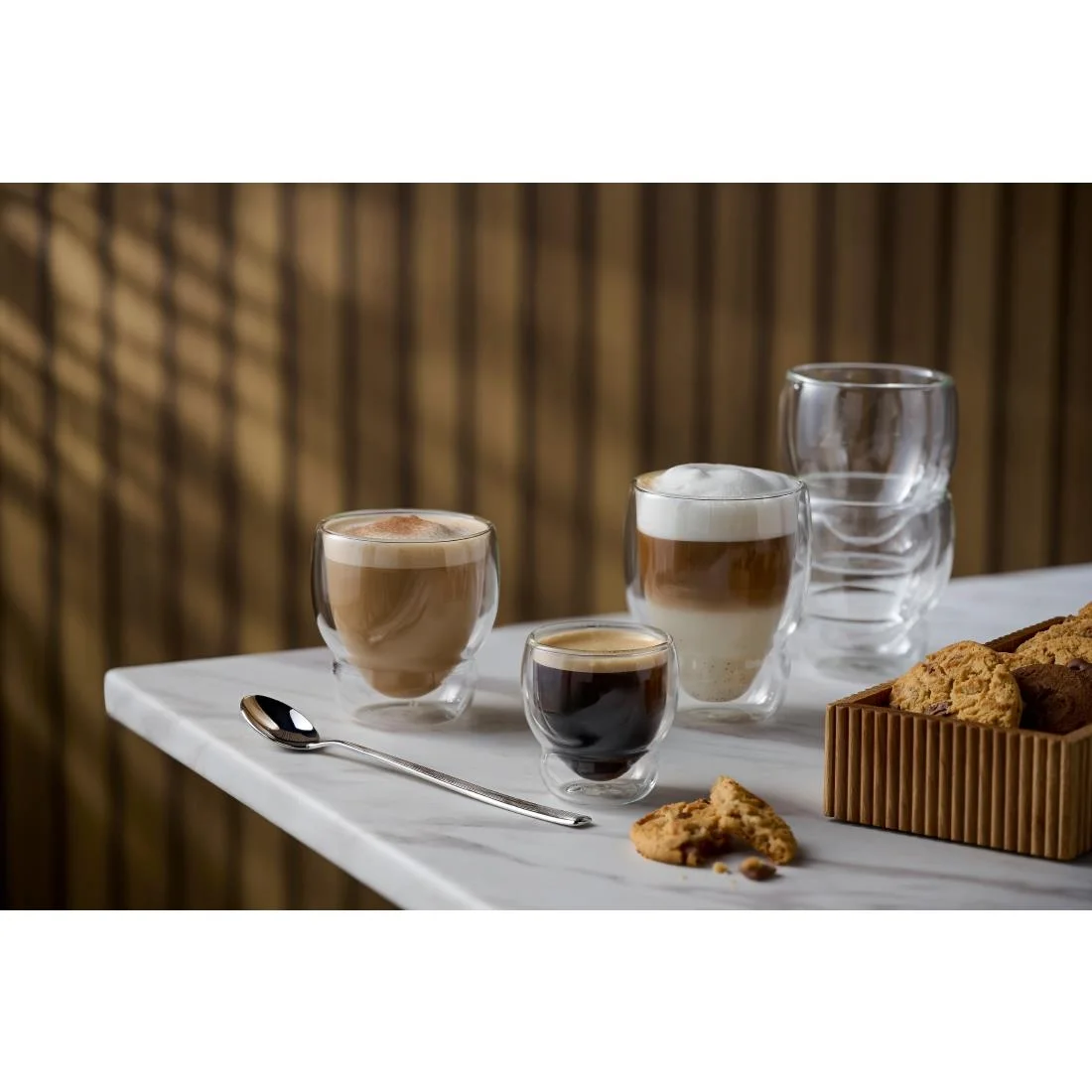Luigi Bormioli Globe Double-Walled Cappuccino/Tea Cups 230ml (12 Pack) - Image 6