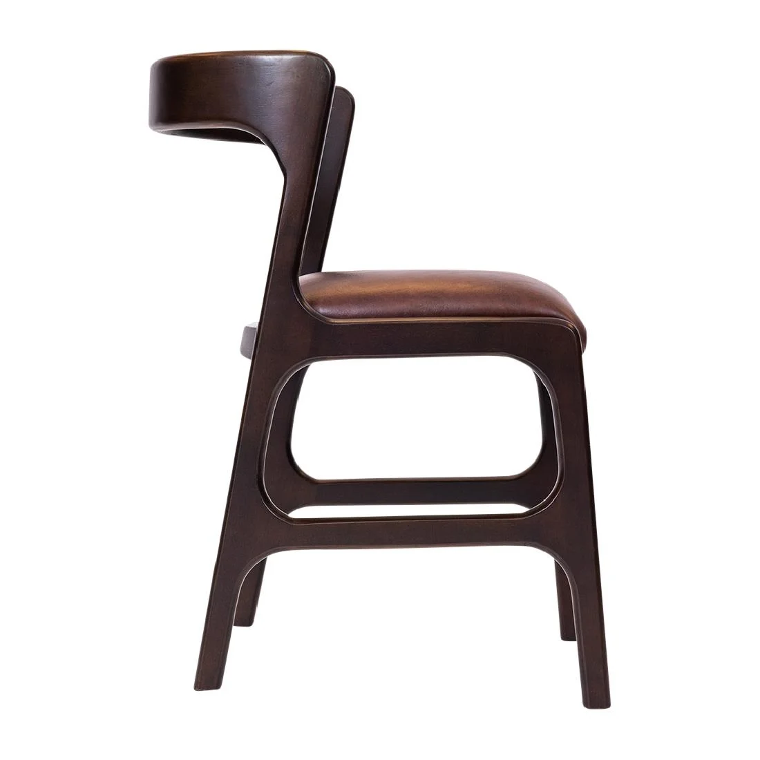 Copenhagen Dining Chairs in Dark Walnut & Bison Espresso (6 Pack) - Image 2