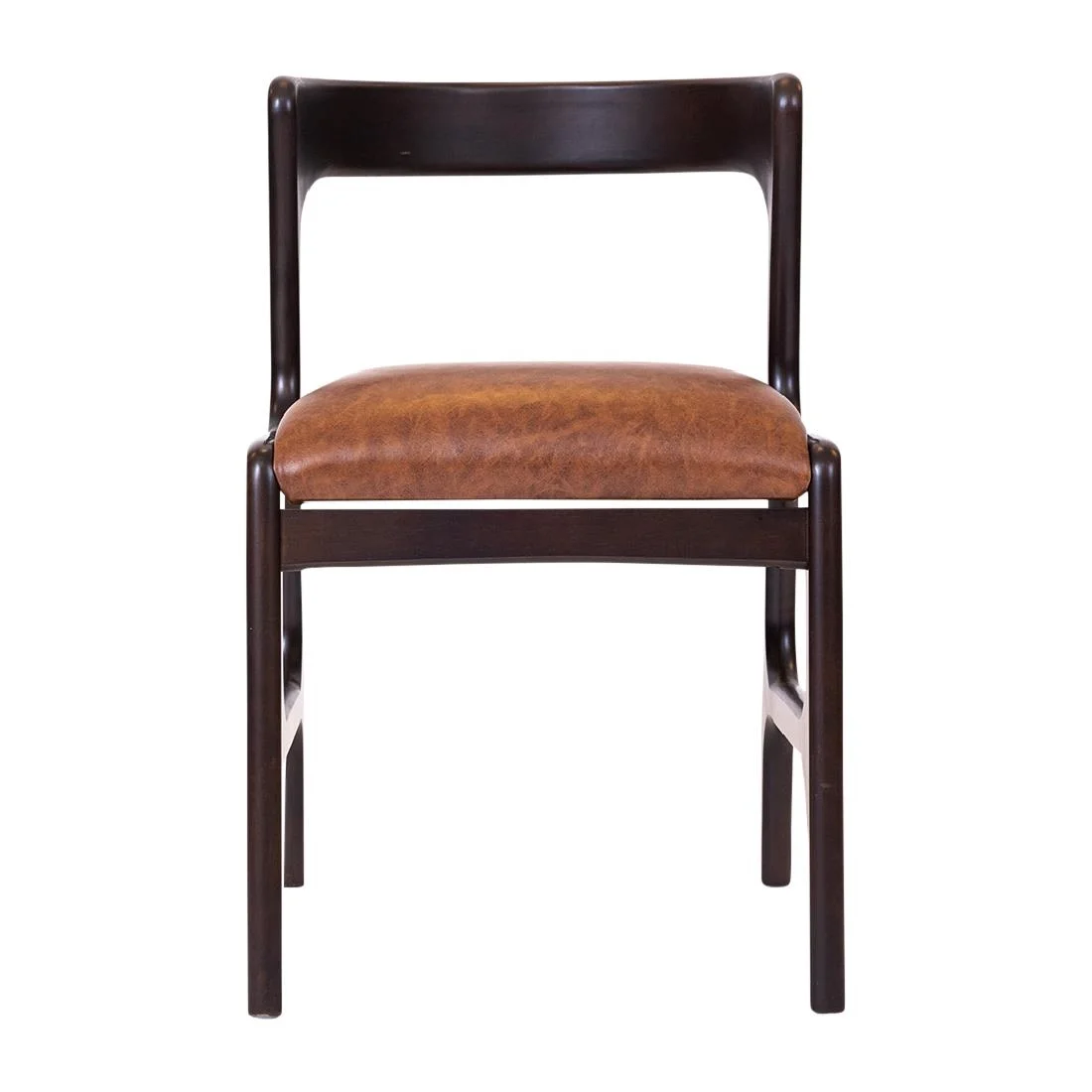 Copenhagen Dining Chairs in Dark Walnut & Bison Tan (6 Pack) - Image 3