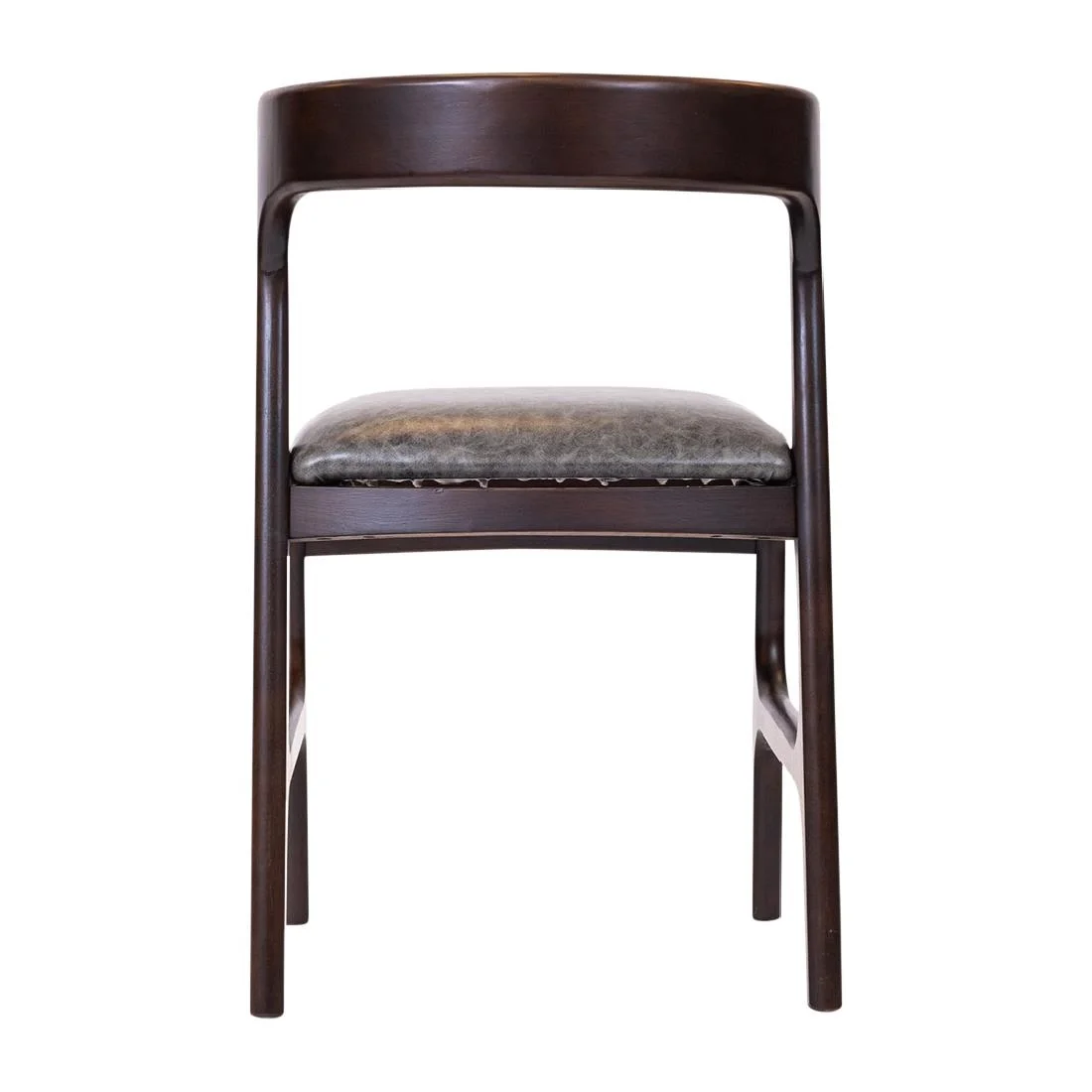 Copenhagen Dining Chairs in Dark Walnut & Bison Smoke (6 Pack) - Image 3