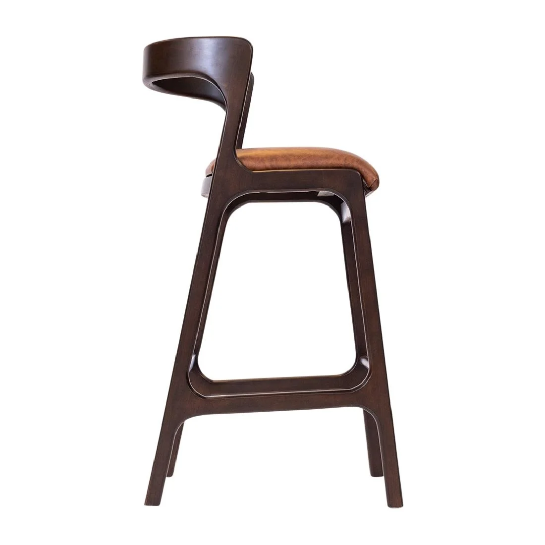 Copenhagen Bar Chair in Dark Walnut & Bison Tan (6 Pack) - Image 2