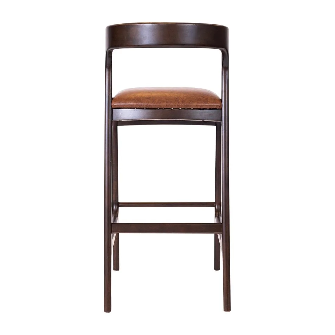Copenhagen Bar Chair in Dark Walnut & Bison Tan (6 Pack) - Image 3