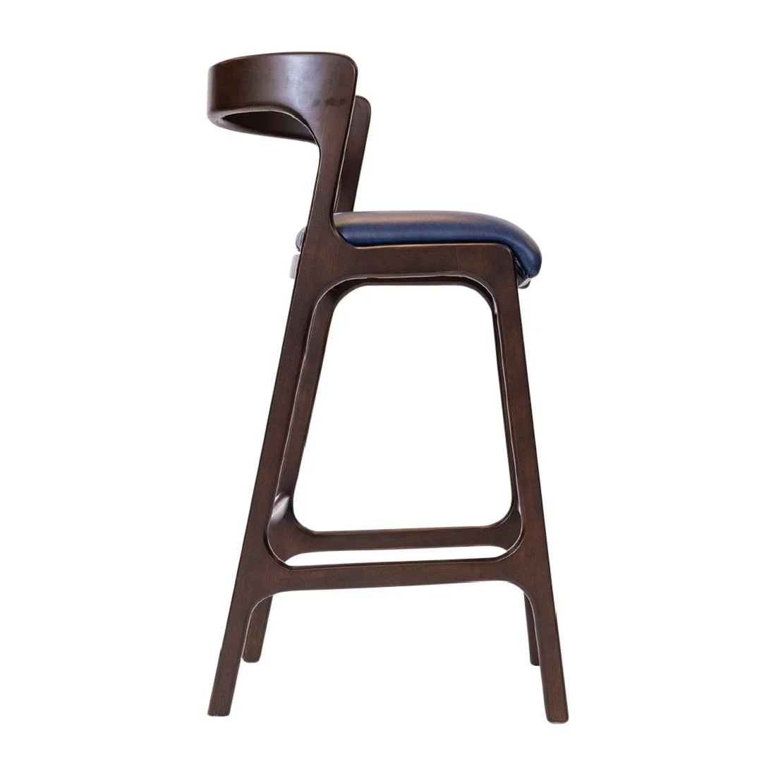 Copenhagen Bar Chair in Dark Walnut & Bison Midnight (6 Pack) - Image 2