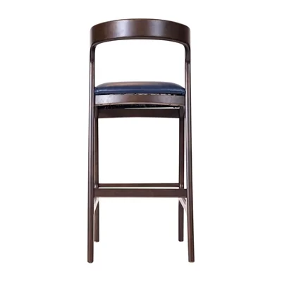 Copenhagen Bar Chair in Dark Walnut & Bison Midnight (6 Pack) - Image 3