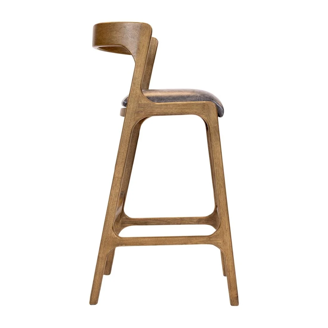 Copenhagen Bar Chair in Weathered Oak & Bison Smoke (6 Pack) - Image 2