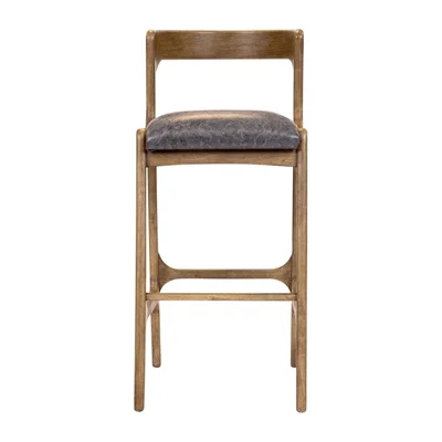 Copenhagen Bar Chair in Weathered Oak & Bison Smoke (6 Pack) - Image 2