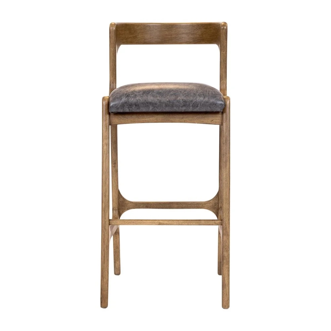 Copenhagen Bar Chair in Weathered Oak & Bison Smoke (6 Pack) - Image 3