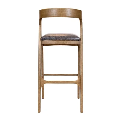 Copenhagen Bar Chair in Weathered Oak & Bison Smoke (6 Pack) - Image 3