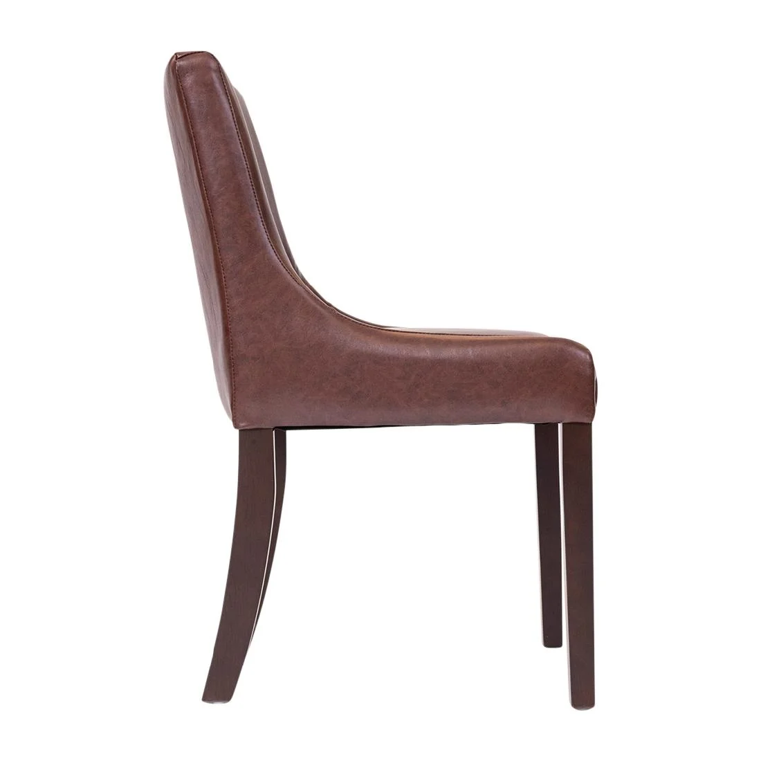 Bath Dining Chair in Dark Walnut & Bison Espresso (6 Pack) - Image 2