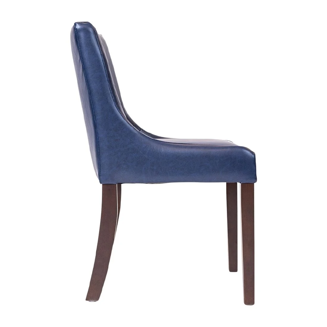 Bath Dining Chair in Dark Walnut & Bison Midnight (6 Pack) - Image 4