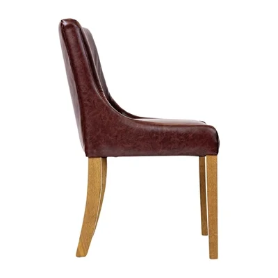 Bath Dining Chair in Weathered Oak & Bison Espresso (6 Pack) - Image 2
