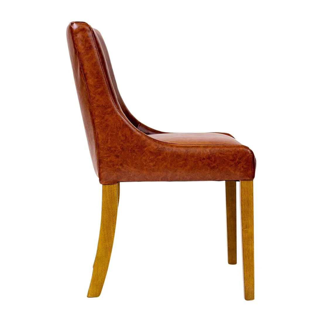 Bath Dining Chair in Weathered Oak & Bison Tan (6 Pack) - Image 4