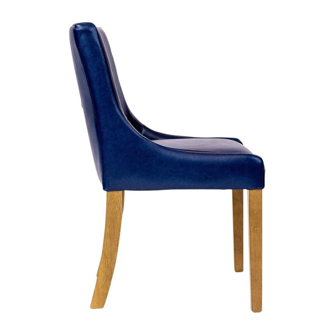 Bath Dining Chair in Weathered Oak & Bison Midnight (6 Pack) - Image 4