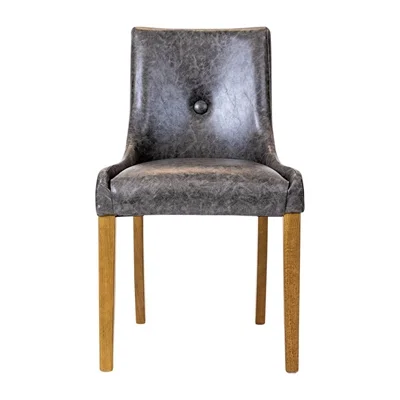 Bath Dining Chair in Weathered Oak & Bison Smoke (6 Pack) - Image 2