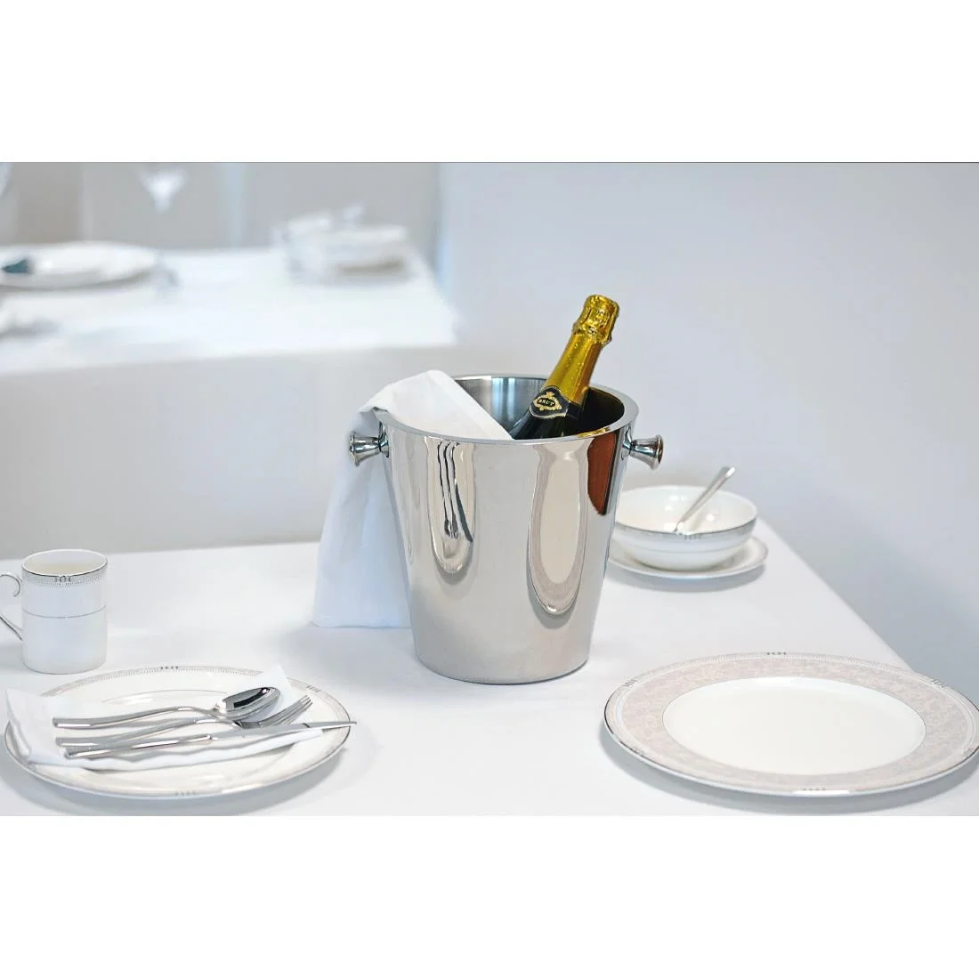Elia Stainless Still Double Wall Wine Cooler 230mm - Image 4
