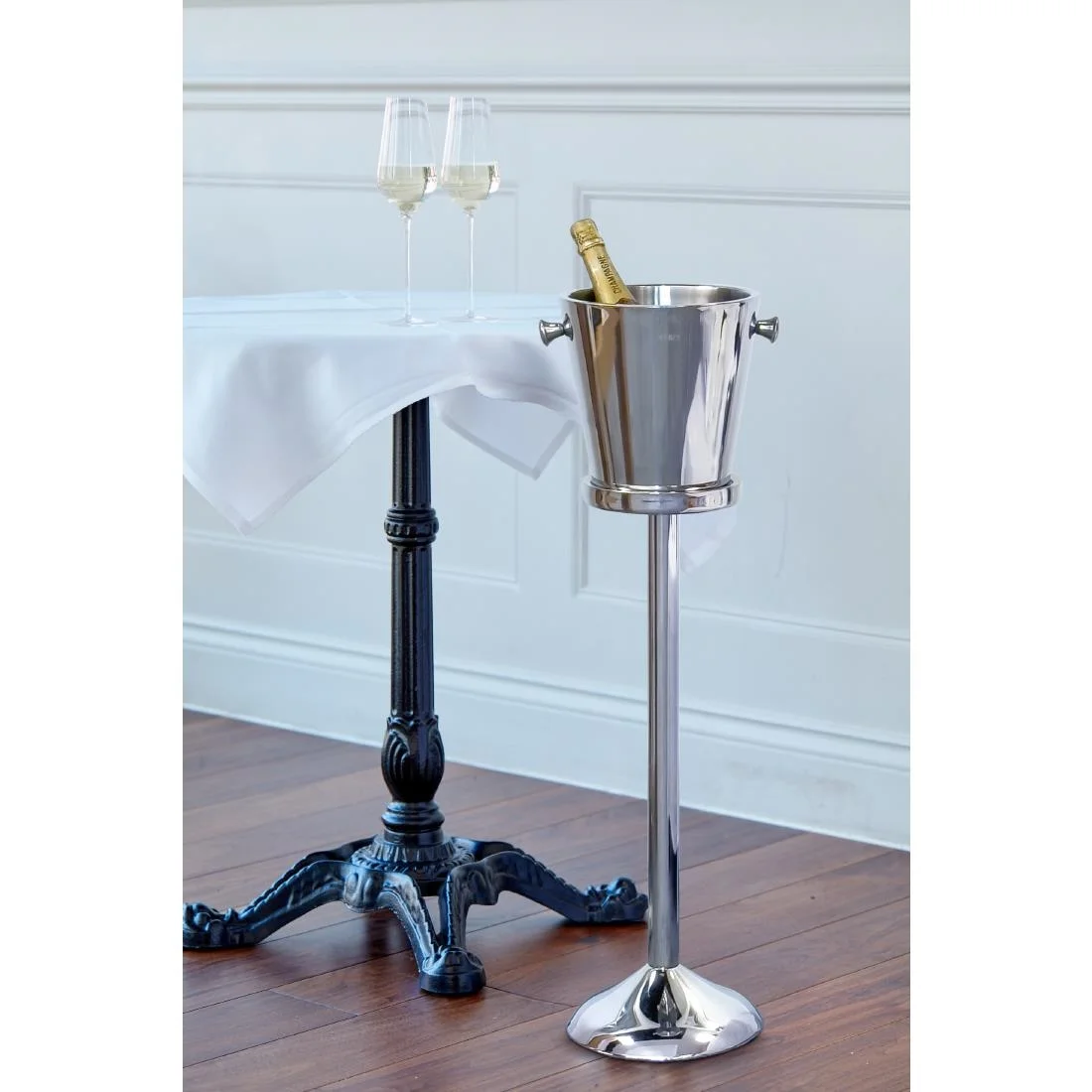 Elia Wine Cooler Stand with Curved Base 650mm - Image 3