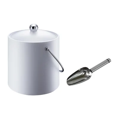 Elia Insulated Ice Bucket with Scoop White 3Ltr - Image 2